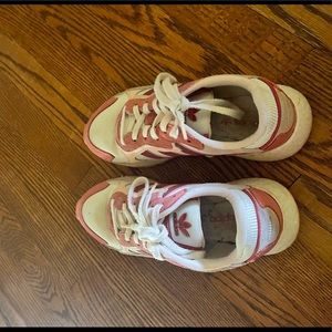 Very cute and bright adidas sneakers